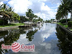 View Down the Canal From Harbour Preserve